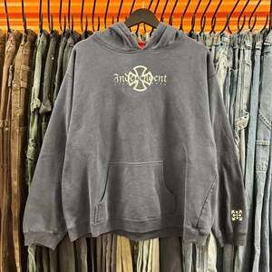 Vintage 90s Independent Truck Company Skate Hoodie - Navy Blue, Size Large